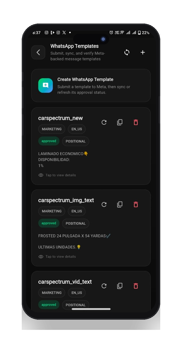WhatsApp Templates