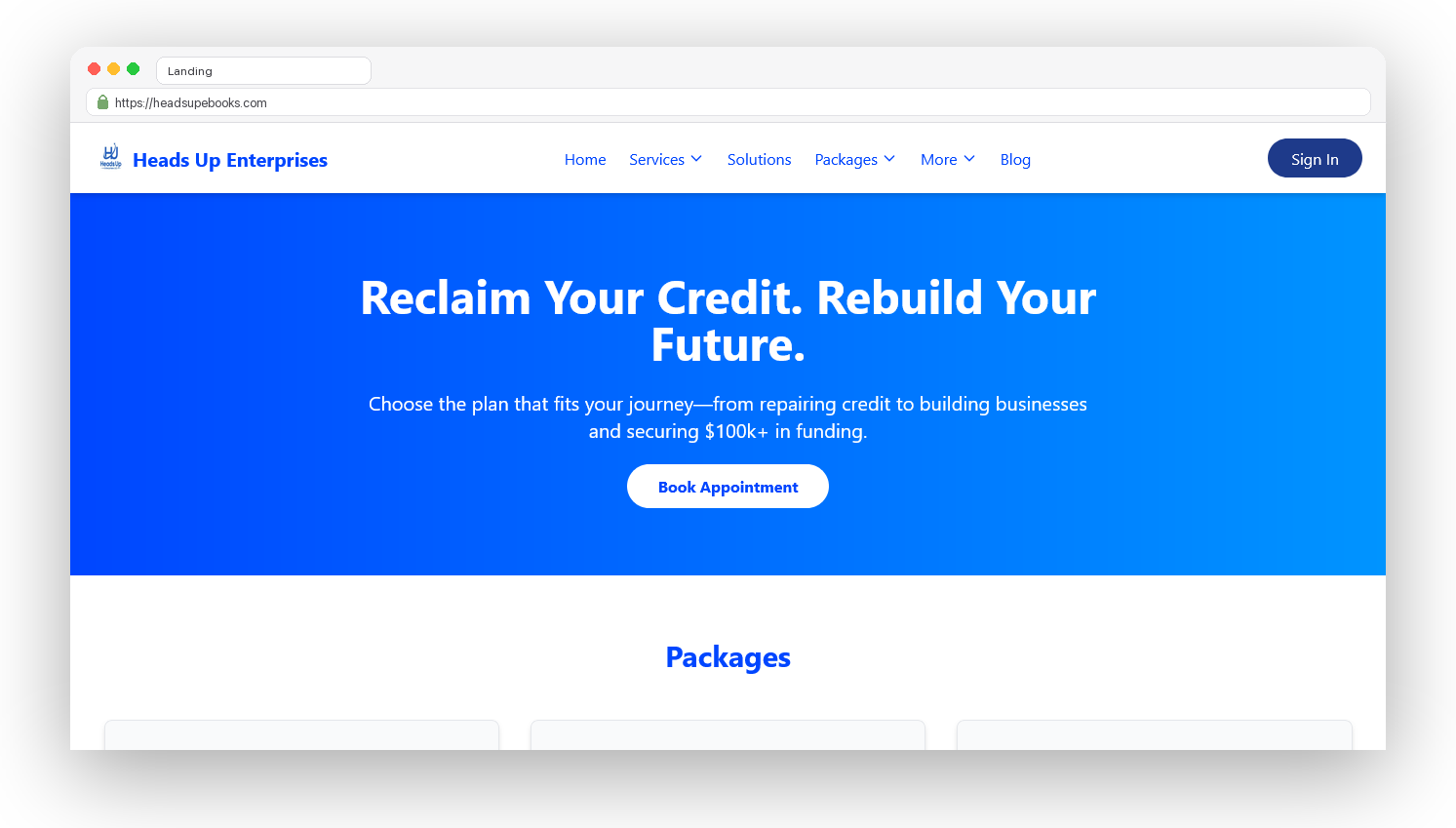 Landing Page