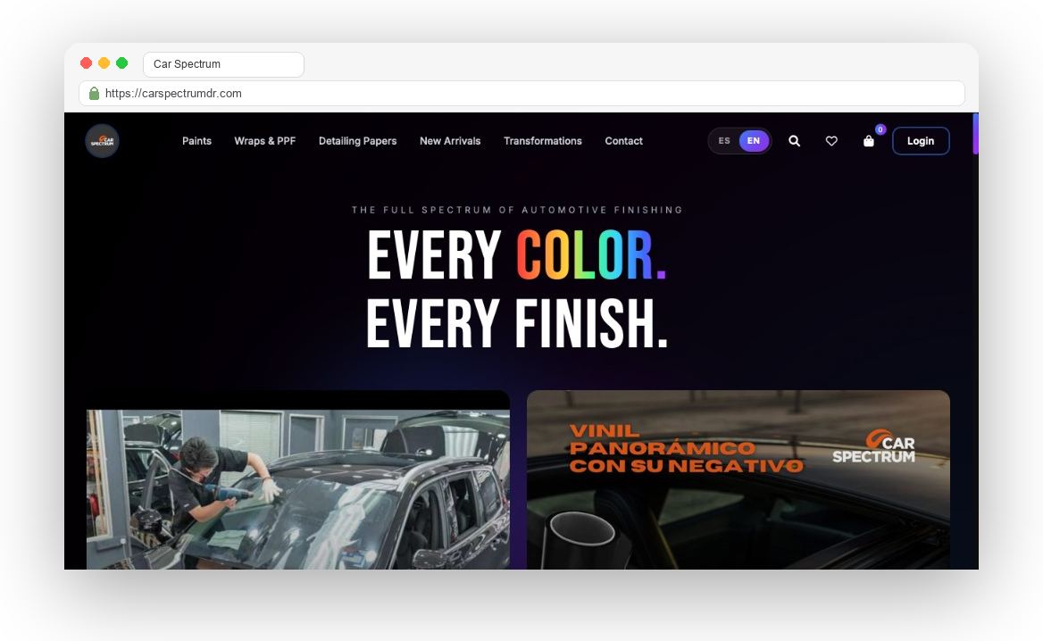 Website carspectrumdr.com