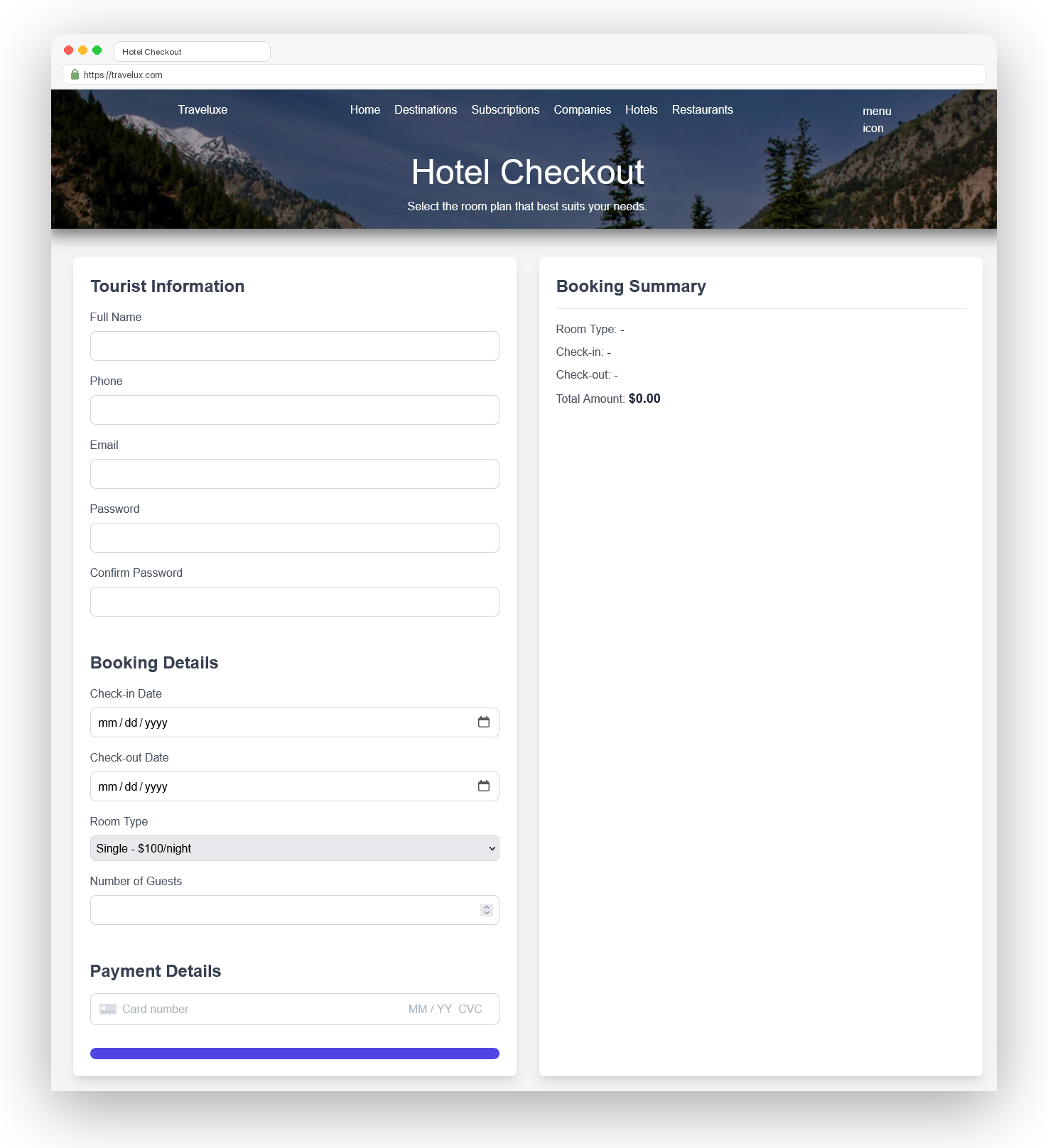 Service Checkout