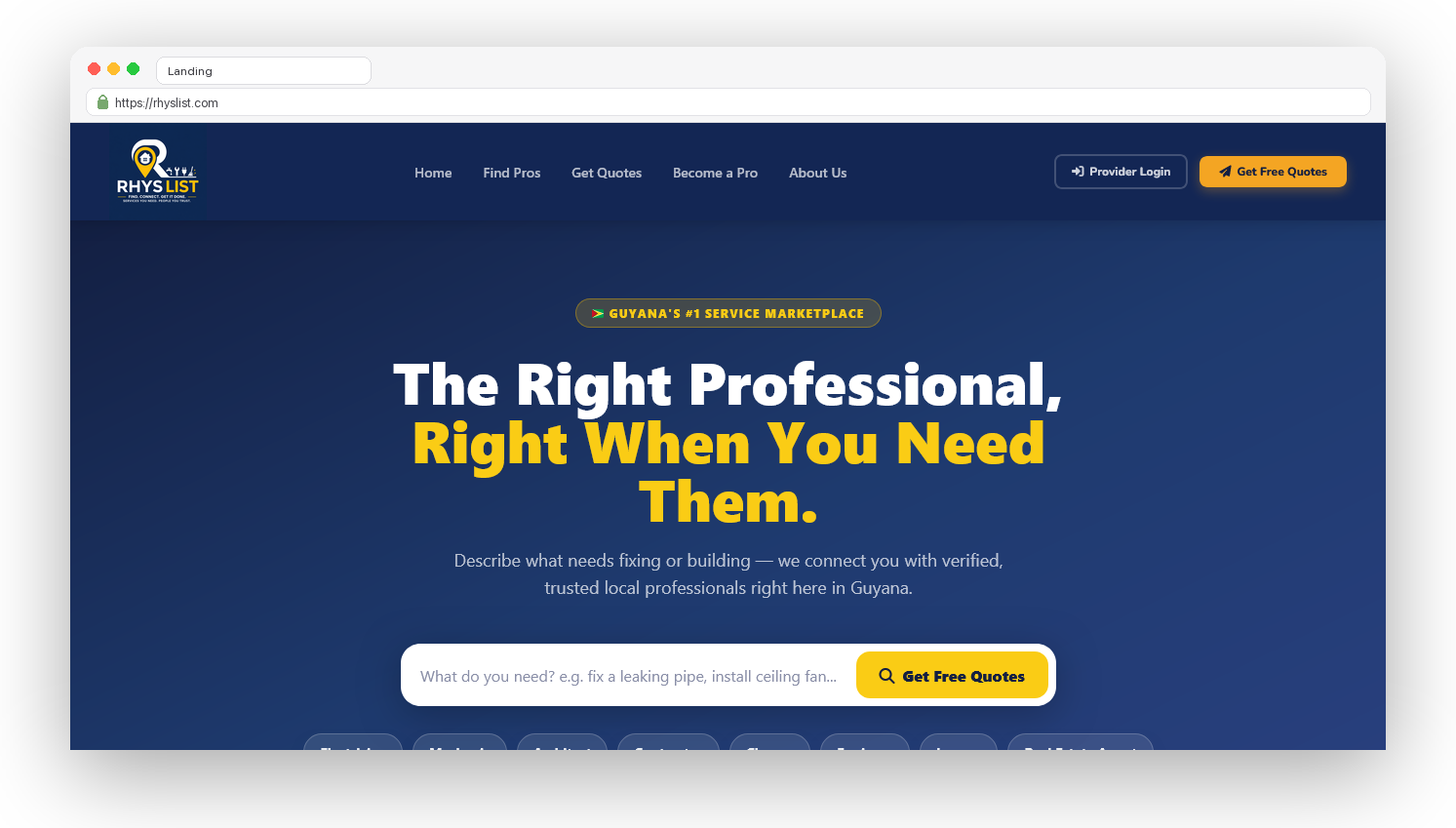 Landing Page