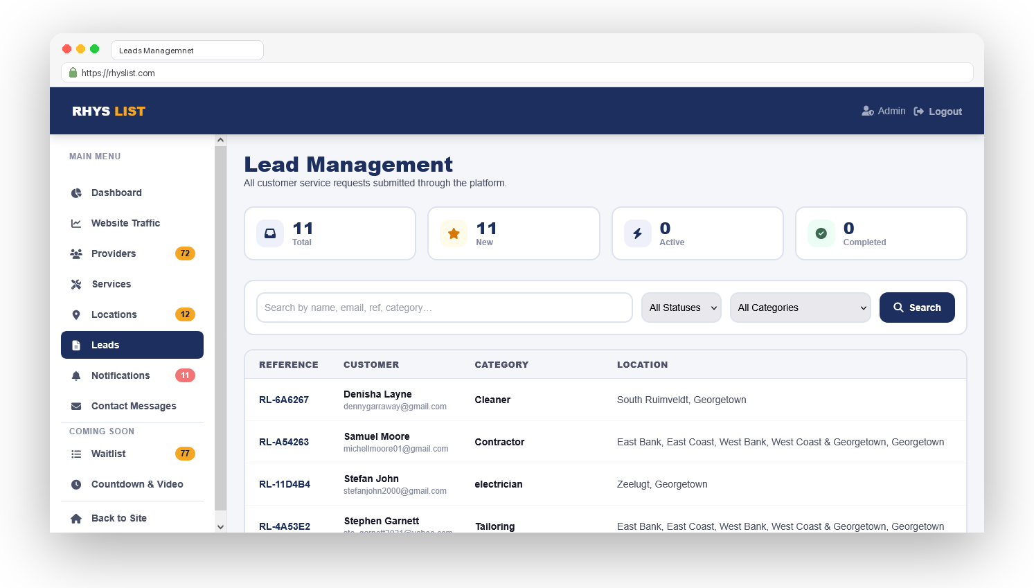 Leads Management