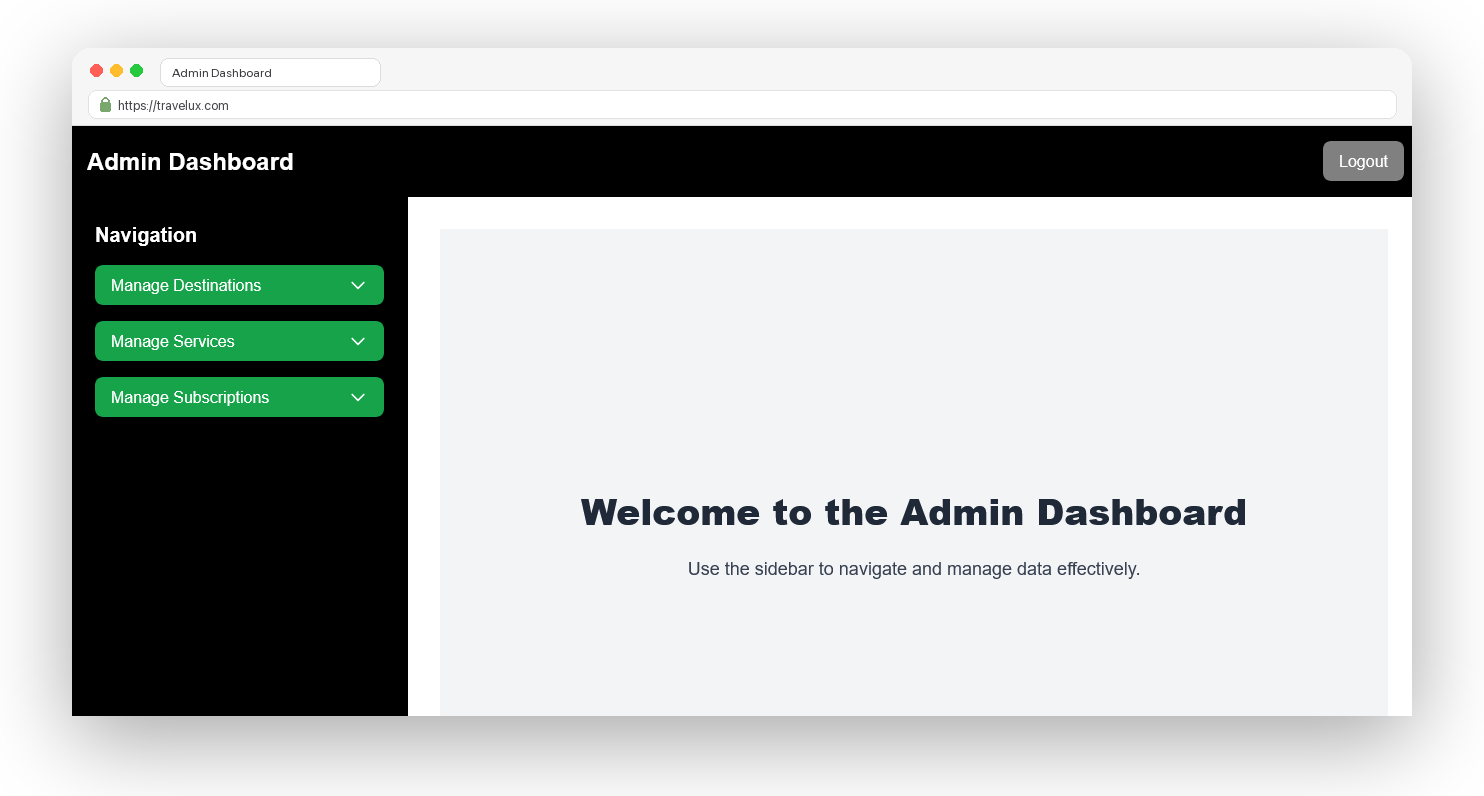 Admin Dashboard